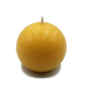 Pure Beeswax Sphere Round Ball-Shaped Candle