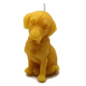 Beeswax Candle Adorable Pure Beeswax Golden Lab Dog Puppy Shaped Candle