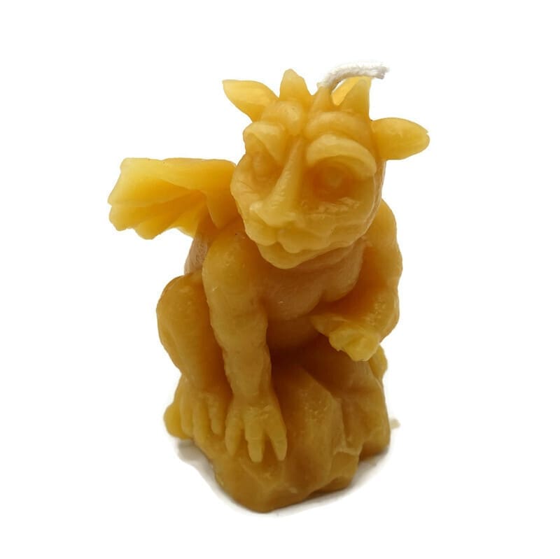 Pure Beeswax Gargoyle Shaped Candle