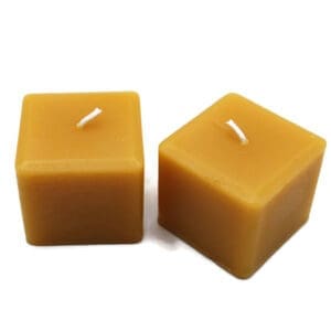 Beeswax Candle  Square Cube-Shaped Candle Set/2