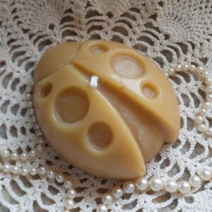 Pure Beeswax Shaped Lady Bug Ladybug Candle