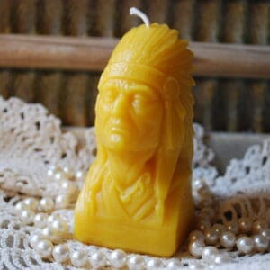 Beeswax Candle First Nation Native American Indian Chief