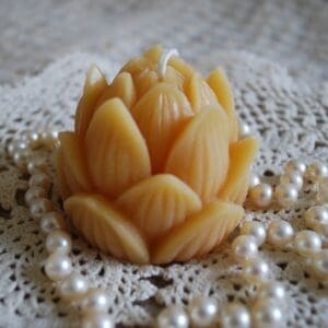 Beeswax Candle Lotus Bud set/2