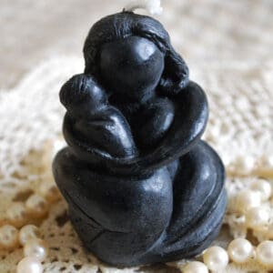 Beeswax Candle Black Mama Shaped Candle