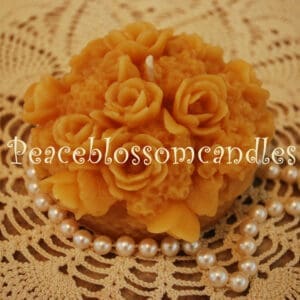 Beeswax Candle Pure Bees Wax Floral Shaped Candle