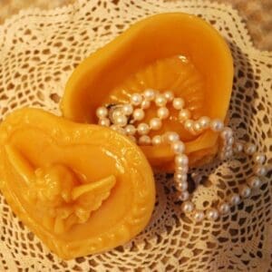 Pure Beeswax Trinket Jewelry Treasure Box