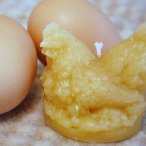 Beeswax Hen Candle