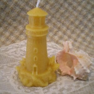 beewax lighthouse candle