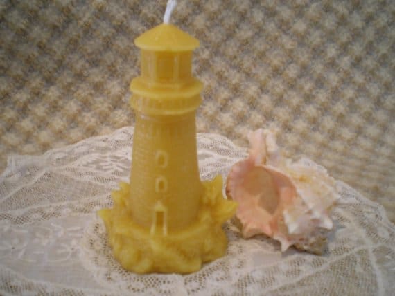 beewax lighthouse candle