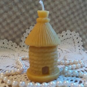 Beeswax Candle Old-Time Skep Shaped Candle
