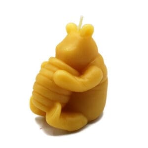 Pure Beeswax Bear with Honey Pot