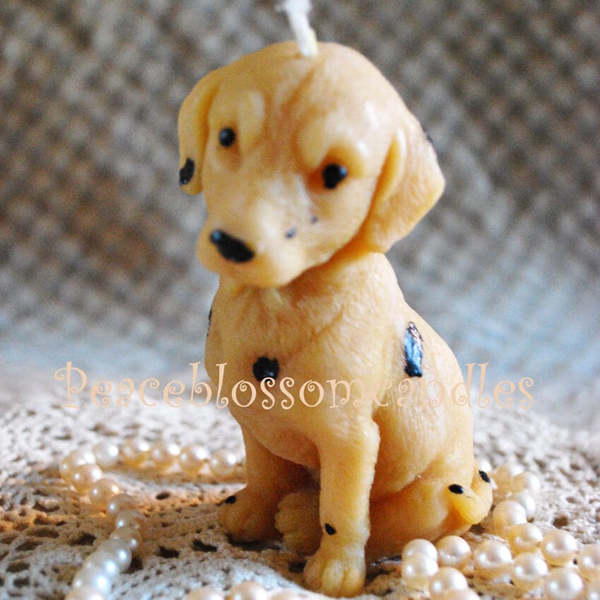 Beeswax Dalmation Candle
