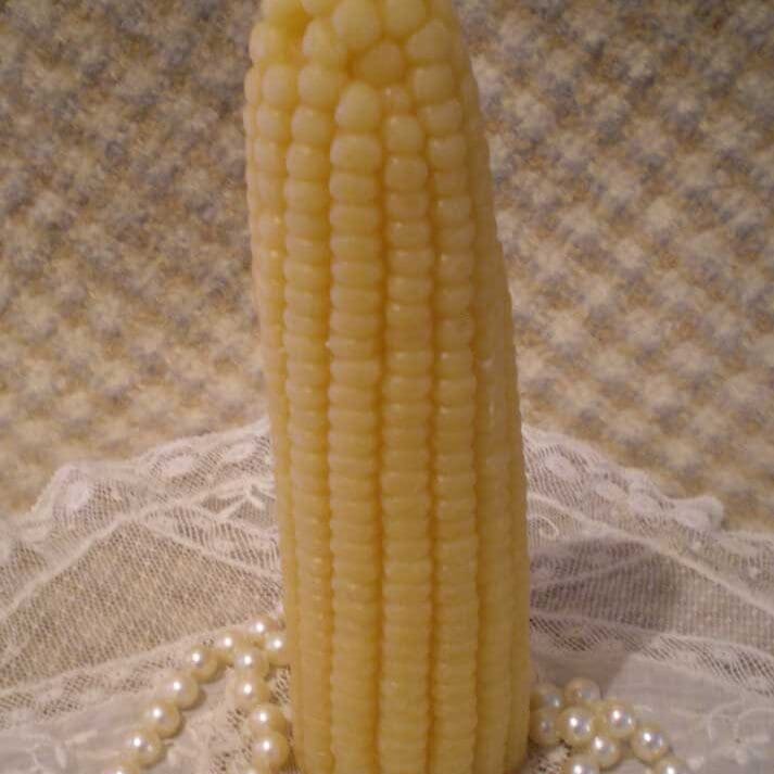 Beeswax Corn Candle